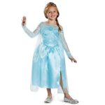 Disguise Disney’s Frozen Elsa Snow Queen Gown Classic Girls Costume, Small/4-6x