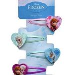 Disney Frozen Hair Clips Snap Clips Barrets set of 4