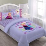 Disney Frozen Nordic Summer Florals Twin Comforter Set with Fitted Sheet