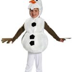 Disguise Baby’s Disney Frozen Olaf Deluxe Toddler Costume,White,Toddler XS (12-18 mths)