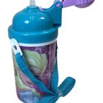 Disney Frozen Anna & Elsa Canteen w/ Popup Lid & Straps Water Bottle Tumbler Cup