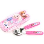 Disney Frozen Children Kid Spoon Fork Set with Case 042493