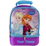 Personalized Disney Frozen Anna and Elsa School Lunch Box Lunch Bag