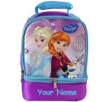 Personalized Disney Frozen Anna and Elsa School Lunch Box Lunch Bag