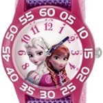 Disney Infinity Kids’ W002435 Frozen Elsa & Anna Analog Display Analog Quartz Purple Watch