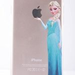 ROXX Fairy Tale Soft Rubber TPU Silicone Cases Featuring Disney Snow White Eating Apple Elsa Frozen Olaf Ariel Holding for iPhone 6 (4.7) – Silicone Case – Elsa