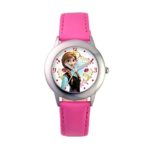 Disney Girls’ Anna Stainless Steel Pink Tween Watch