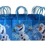 Disney Frozen Olaf Blue Premium Quality Party Favor Reusable Goodie Small Gift Bags 12 (12 Bags) by Disney