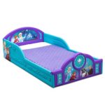 Delta Children Deluxe Disney Frozen Toddler Bed with attached guardrails