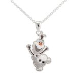 Disney Frozen Olaf the Snowman Pendant With Frozen Gift Box.Silver Pltd