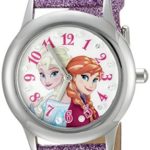 Disney Infinity Kids’ W002506 Frozen 
Elsa & Anna Analog Display Analog Quartz Purple Watch