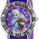 Disney Infinity Kids’ W002432 Frozen Elsa & Anna Analog Display Analog Quartz Purple Watch
