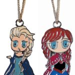 Disney’s Frozen Movie ELSA & ANNA Set of 2 Metal/Enamel PENDANTS w/ 18″ Chains