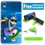 [Ashely Cases] LG Tribute HD LS676 Cover Case Skin with Flexible Phone Stand – Disney Frozen Olaf Hawaiian
