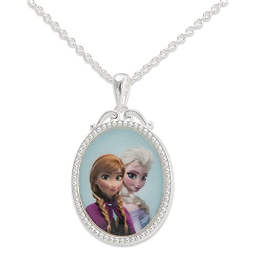 Disney Frozen Princesses Elsa and Anna Pendant Frozen Gift Box Silver Pltd