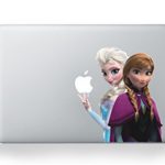 Frozen Princess Elsa Anna Disney Cartoon Character Decal Sticker for Macbook Laptop Air Pro Retina 13 13.3 Inch Cool