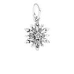 Pandora Disney Frozen Snowflake with Clear Cubic Zirconia Dangle Charm 791564cz