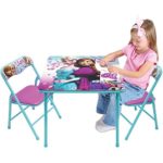 Disney Frozen Kids 3-Piece Activity and Play Folding Table and Chair Set