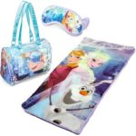 Disney Frozen Sleepover Set With Sleeping Bag, Eye Mask and Carry Purse