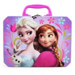 Disney Frozen Elsa, Anna & Olaf Deluxe Purple Tin Lunch Box