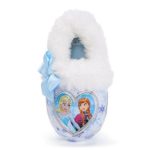 Disney’s Frozen Anna & Elsa Toddler Girls’ Slipper Heart light blue snowflake design