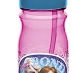 Zak! Designs Tritan Water Bottle with Flip-Up Spout and Straw with Anna and Elsa from Frozen, Break-resistant and BPA-free Plastic, 16.5 oz.