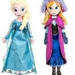 Disney Frozen Princess Elsa & Anna Doll Set Featuring 20″ Plush Dolls (2-Pack)
