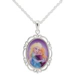 Disney Frozen Princess Elsa Anna Hugging Sisters Pendant. Gift Boxed.