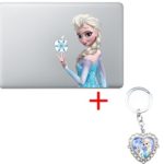 Frozen Princess Elsa Disney Cartoon Character Decal Sticker for Macbook Laptop Air Pro Retina 13 13.3 Inch Cool
