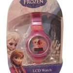 Disney Frozen Elsa Anna Pink Purple Snowflakes Digital LCD Girls Watch