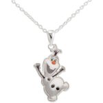 Disney Frozen Olaf Snowman Pendant With Chain & Frozen Gift Box