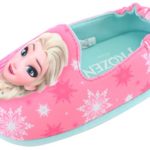 Disney Frozen Smiling Elsa Girls Light Pink Slippers Clog Mule Indoor Shoes