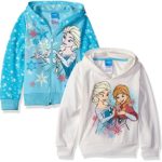 Disney Girls’ Frozen Elsa and Anna 2 Pack Hoodies