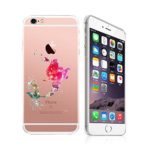 iPhone 5 / 5S , DECO FAIRY Art Paint Splash Ultra Slim Translucent Silicone Clear Case Gel Cover for Apple (pink lady in ocean)