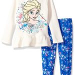 Disney Girls’ 2 Piece Frozen Fleece Hoodie with Legging