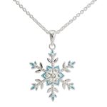 Disney Frozen Snowflake Pendant With Frozen Gift Box.