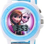 Disney Kids’ FZN3588 Frozen Anna and Elsa Blue Watch
