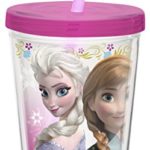 Zak Designs Disney Frozen 13 oz. Insulated Tumbler With Straw, Anna & Elsa