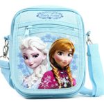 GoodyPlus Disney Frozen Elsa and Anna Detachable Lanyard Messenger Shoulder Bag, Snow Blue, Medium
