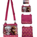 Disney Frozen Elsa Pink Adjustable Strap Messenger Shoulder Cross Purse Bag