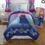 NEW! Disney Frozen Full Size Nordic Frost Bedding Set Made of 100% Polyester with Reversible Comforter, Flat Sheet, Fitted Sheet and Pillowcase