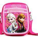 Disney GoodyPlus Frozen Elsa and Anna Detachable Lanyard Messenger Shoulder Bag, Pink, Medium