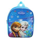 Disney Frozen Preschool Backpack Toddler 11″ (Anna and Elsa Backpack with Blue Piping)