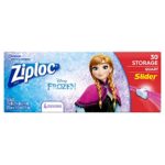 Ziploc Brand Slider Storage Bags featuring Disney Frozen Designs, Quart, 30 ct
