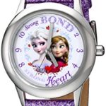 Disney Kids’ W000972 Frozen Tween Watch with Purple Sparkle Band