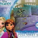 Disney Frozen ‘Northern Lights’ Sheet Set – Anna and Elsa, Keep Calm and Let it Go – Soft and Comfortable Microfiber Sheets (Full)