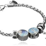 Disney Frozen Stainless Steel Elsa, Olaf and Snowflake Bundle Charm Bracelet