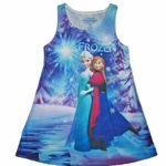 Disney Frozen Little Girls’ Anna and Elsa Sublimated Tank Dress
