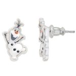 Disney Frozen Olaf The Snowman Stud Earrings. Silver Plated. Frozen Gift Box