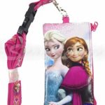 Disney Frozen Elsa and Anna KeyChain Lanyard Fastpass ID Ticket Holder Pink
